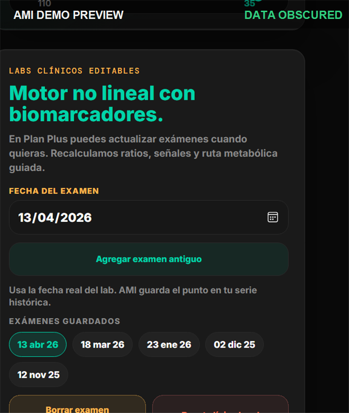 Demo-safe preview of AMI lab calibration